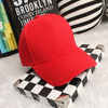 Curved Solid Color Adjustable Cap