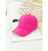 Curved Solid Color Adjustable Cap